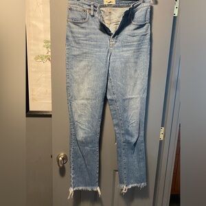 Madewell the perfect vintage jean. Frayed